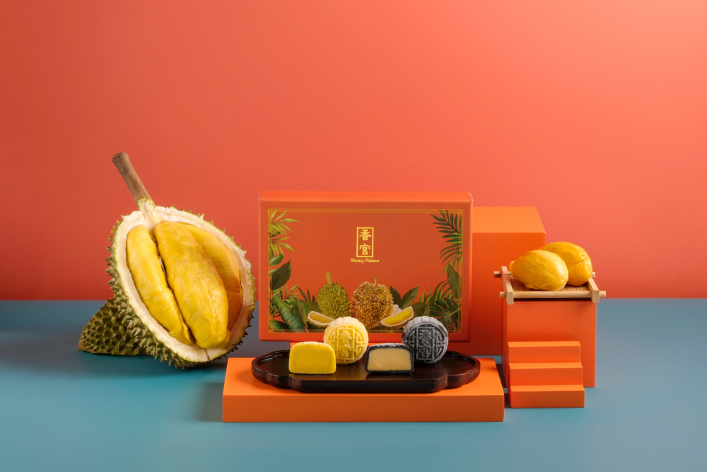 香宮榴槤冰皮月餅二重奏：貓山王榴槤冰皮月餅+黑刺榴槤冰皮月餅！