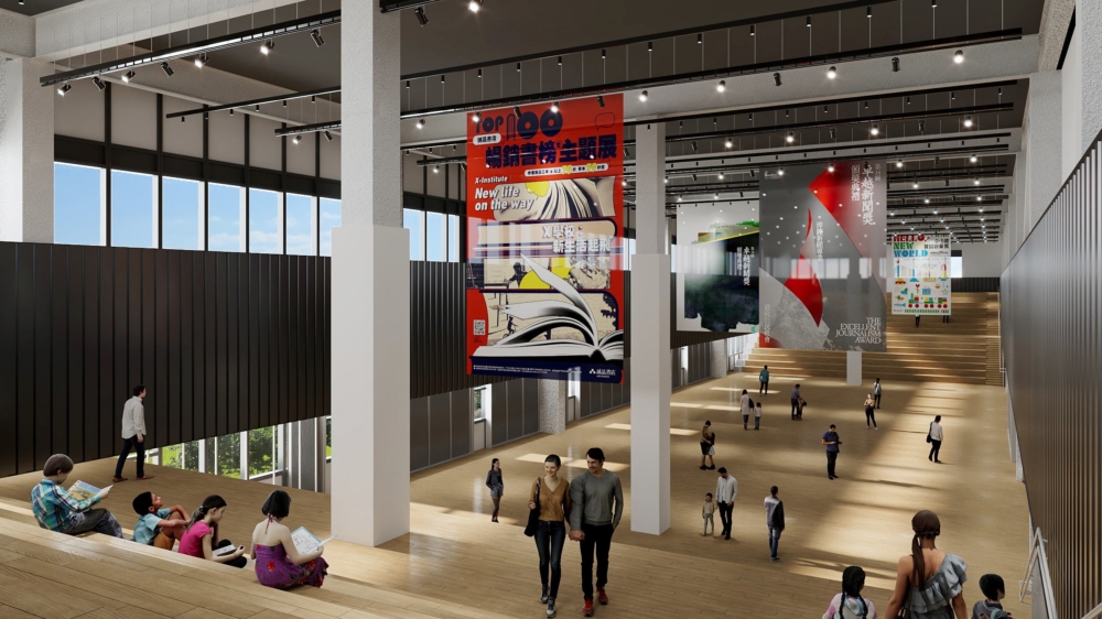 書店中心以長達50米的閱讀大道貫穿！