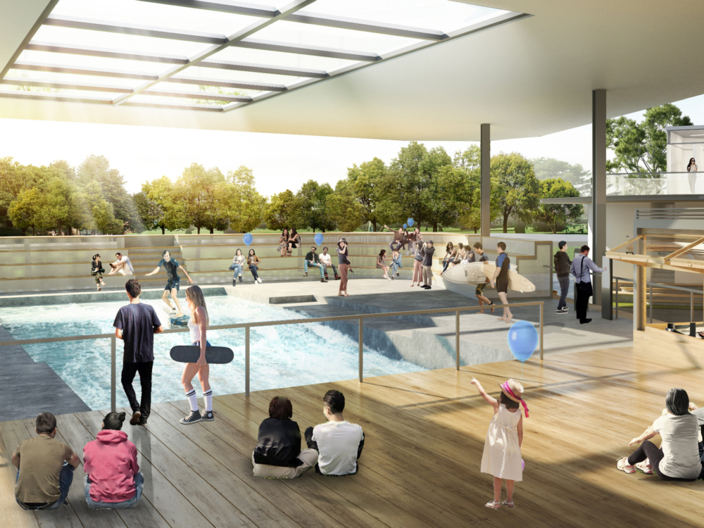 衝浪場擁有新加坡最深波浪池，人造浪最高可達1.5米！