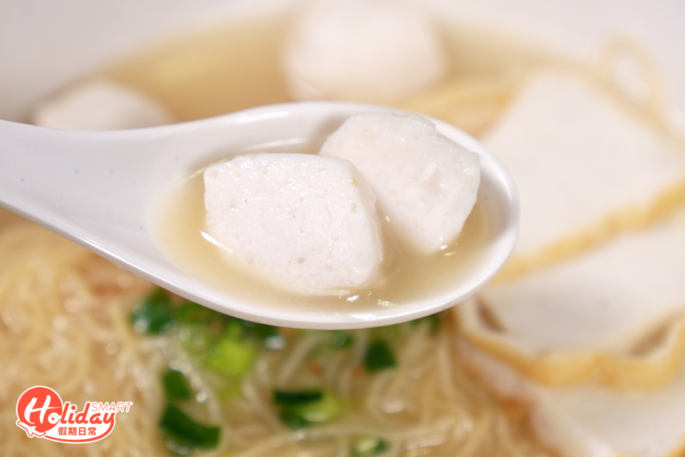 以人手每日新鮮製作的魚蛋,食落口感滑清爽