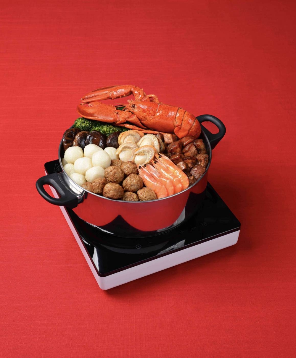 中秋環保海鮮盆菜。