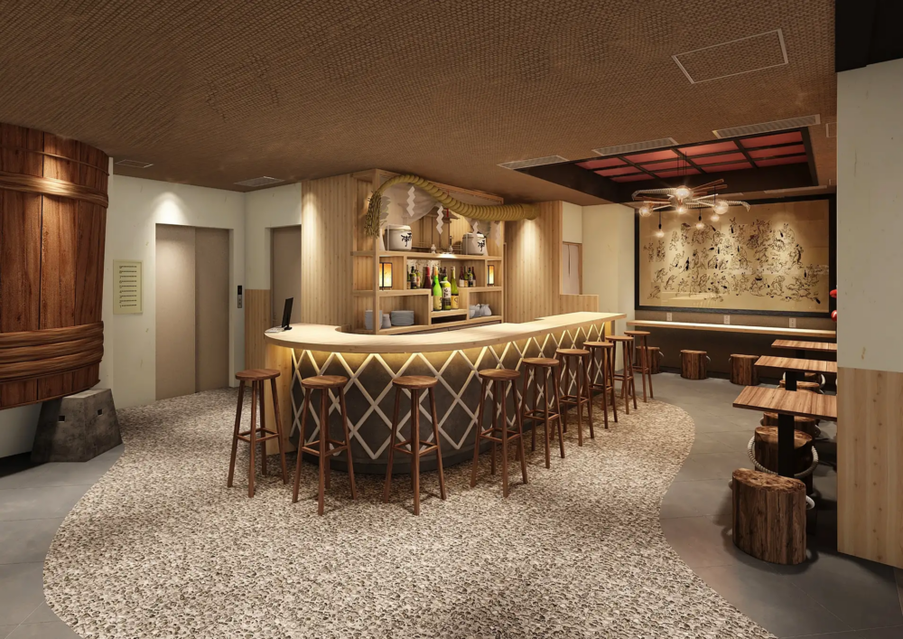 酒店最大特點就係設有「日本酒Bar」，住客可體驗無限暢飲清酒！