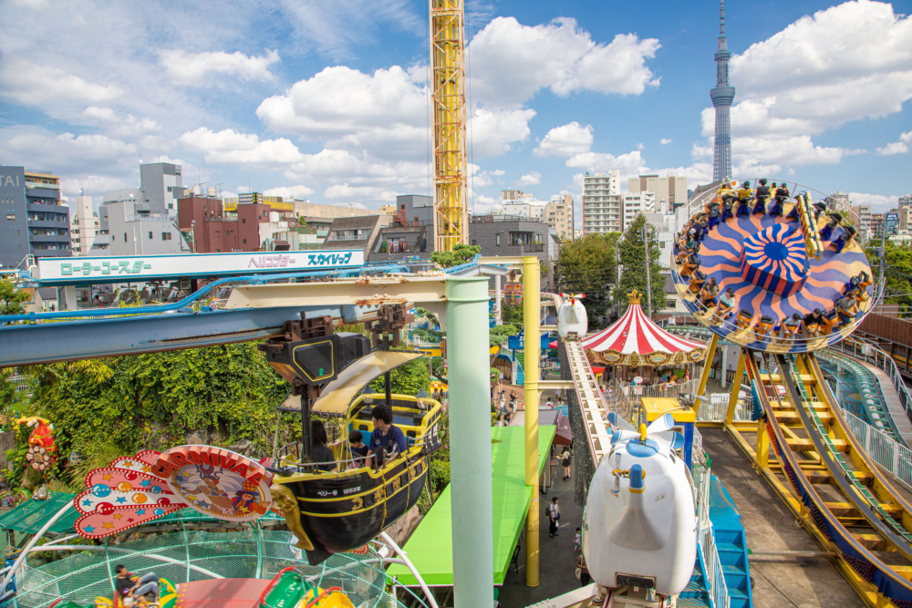 位於東京淺草的淺草花屋敷係日本最古老的遊樂園之一！