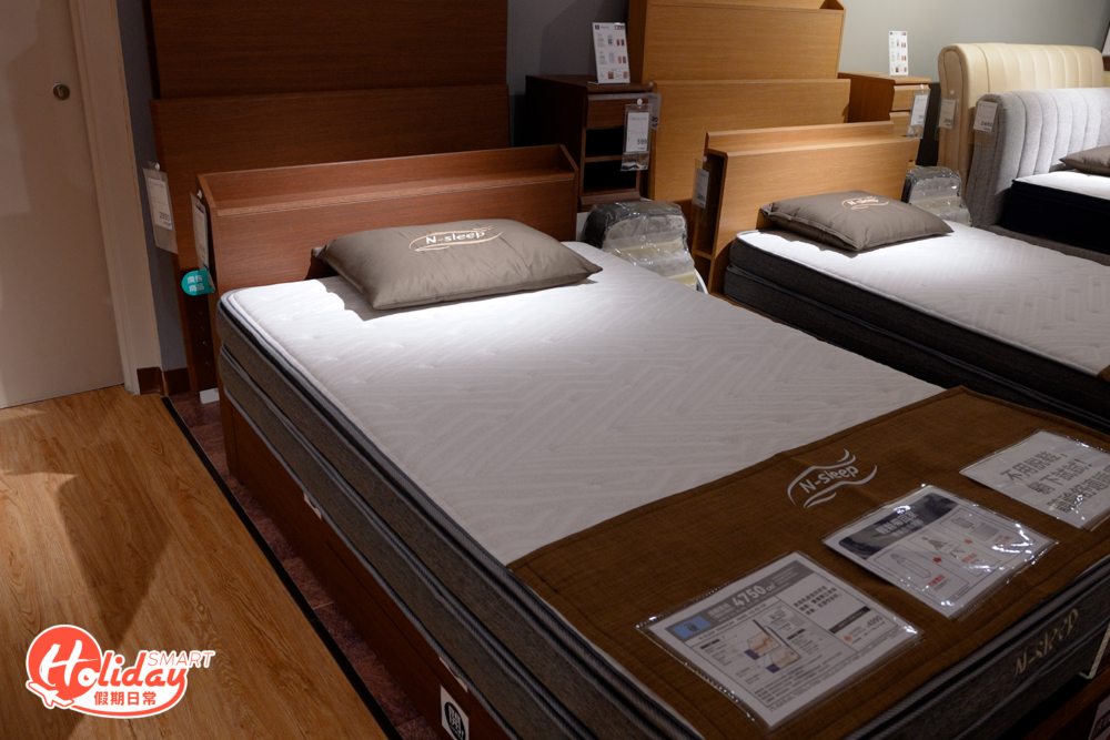 還有N Sleep系列床墊，貼合身體線條能身體壓力分散，防止睡眠期間對身體的特定部位施加壓力，減少對身體的壓力，從而獲得舒適的睡眠。
