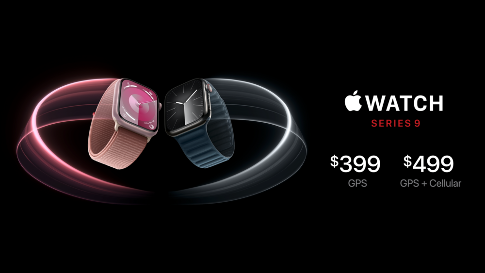 Apple Watch Series 9售價由$399美元起。