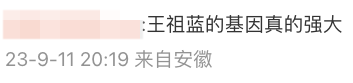 網民指王祖藍基因強大