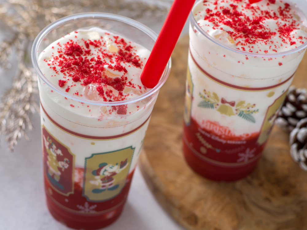 超應節的士多啤梨牛奶飲品！