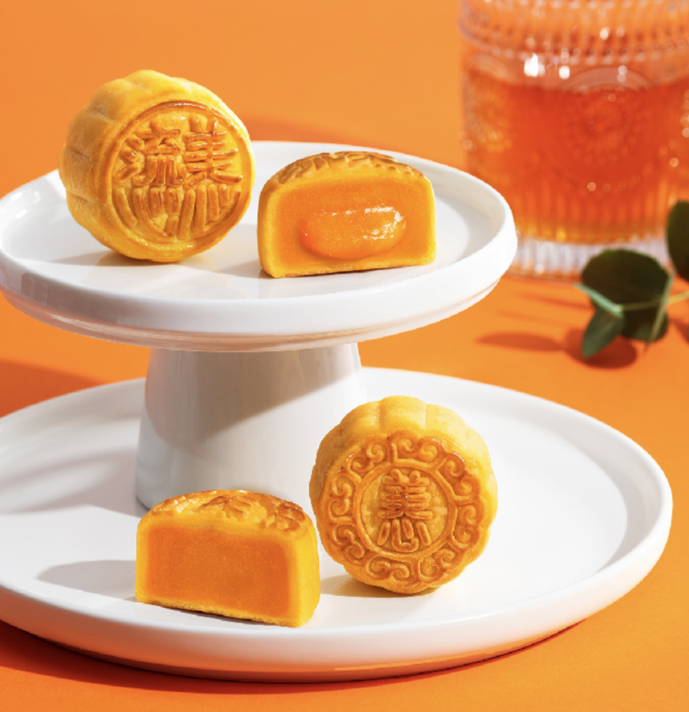 首創流心奶黃月餅。