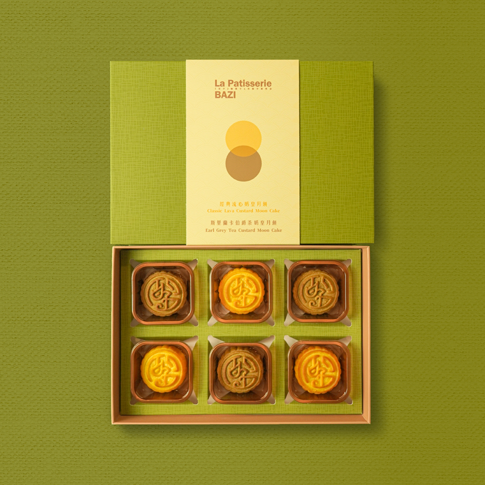 簡約精緻的月餅禮盒！