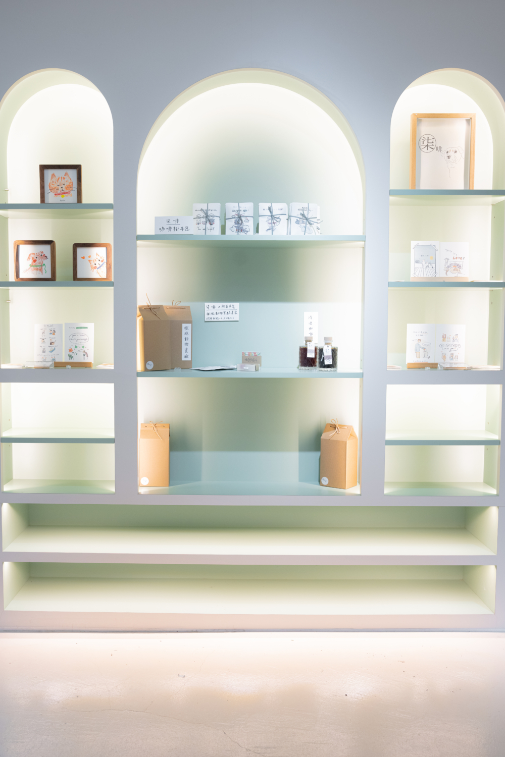 柒啡概念咖啡角落。