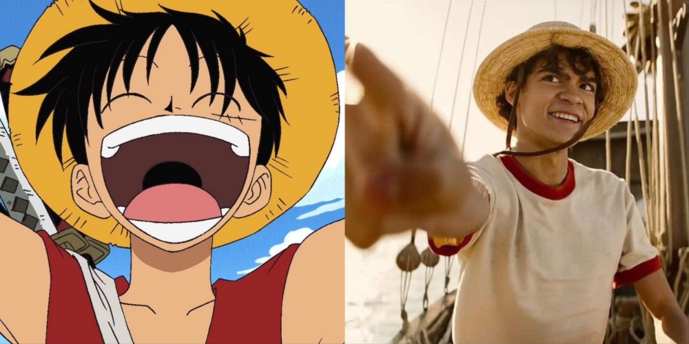 「路飛」漫畫版VS真人版。