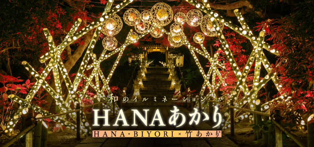 HANA·BIYORI x 竹燈「HANA燈」。