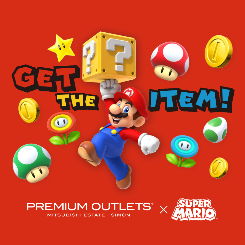 任天堂超級瑪利歐登陸日本著名購物中心PREMIUM OUTLETS！