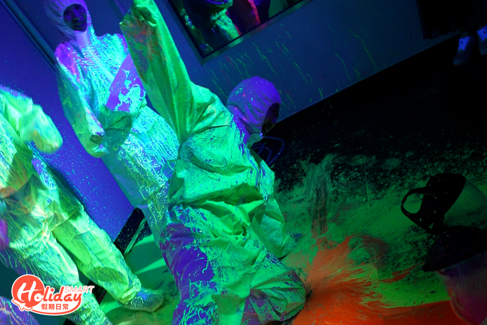 現場會提供GoPro為大家記錄油漆四射的衝擊時刻，可以對著鏡頭大擺搞怪動作打卡。