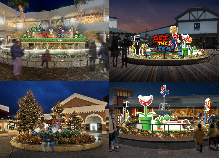 10間PREMIUM OUTLETS在活動期間會特設以《超級瑪利歐》角色為主題的原創裝飾打卡位！