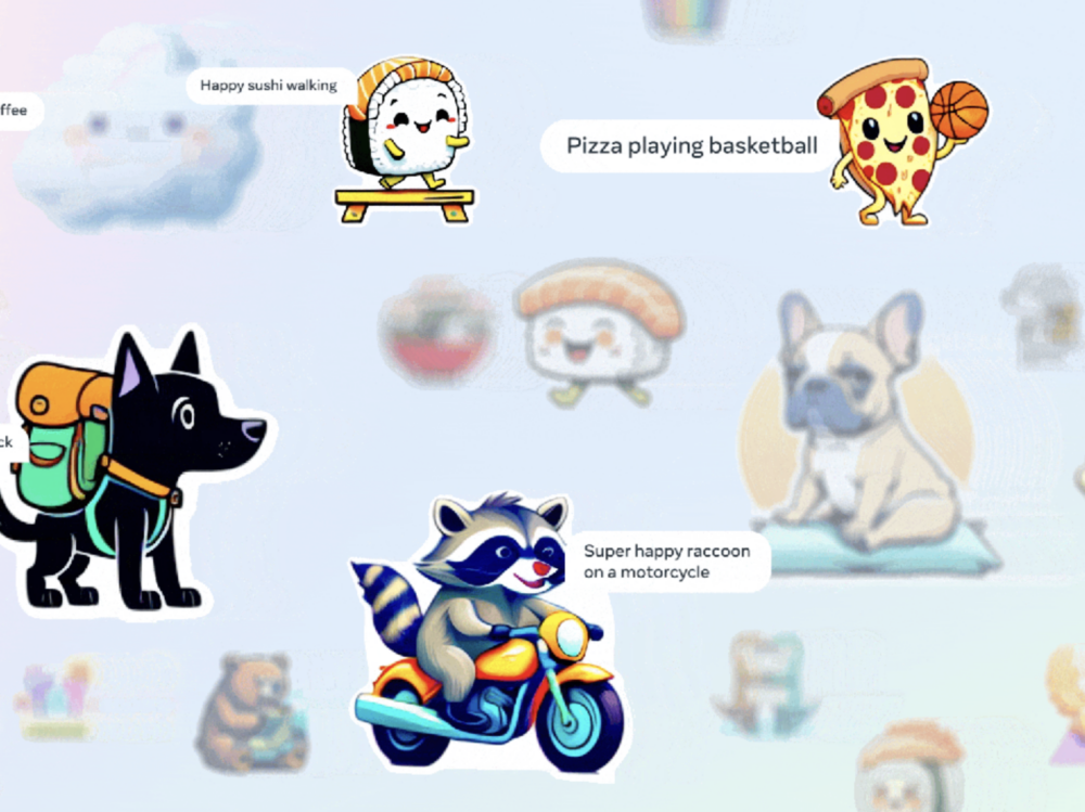 用戶只需輸入簡單的關鍵字，即可製作想要的AI貼圖！