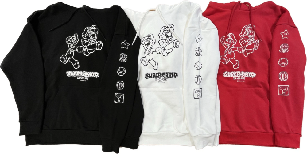 Ray Cassin推出SUPER MARIO插畫衛衣！