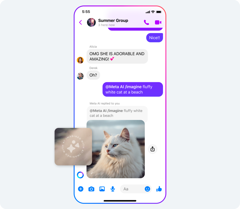 WhatsApp透過AI可以生成擬真圖像！