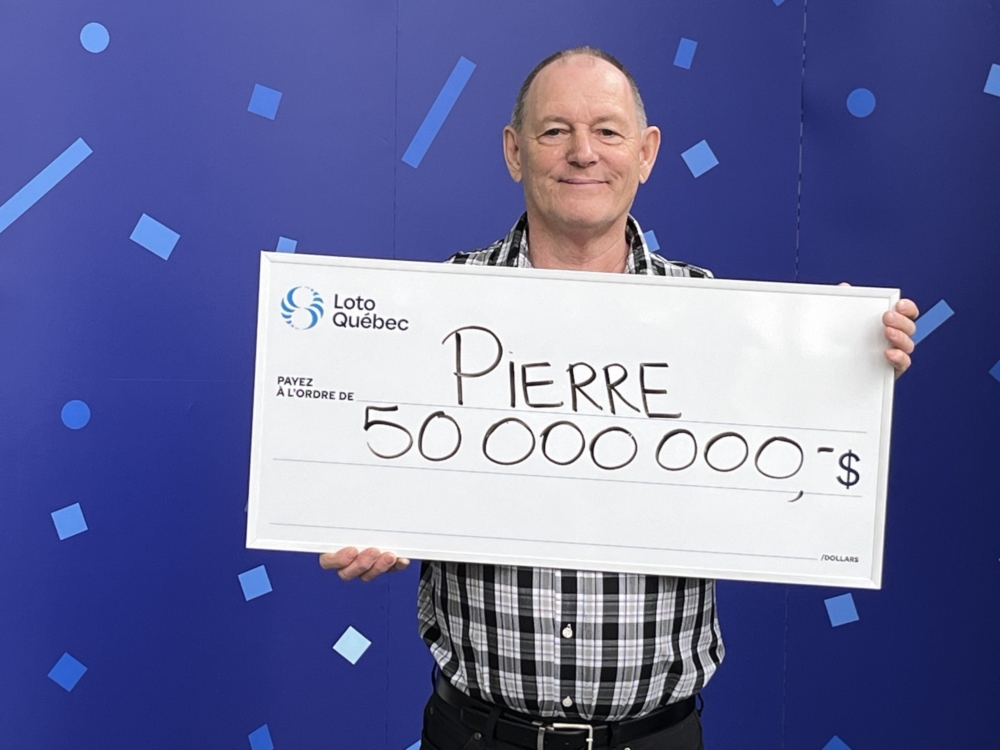 加拿大一名男子Pierre Richer中了5千萬加幣(約$2.9億港元)的彩票