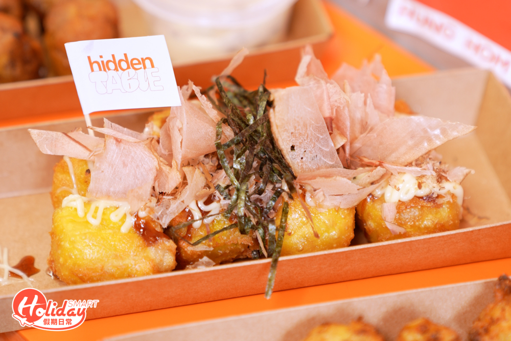 炸燒賣方面，推介以大阪章魚燒為靈感的日式風味燒賣，面頭鋪滿紫菜與木魚片。