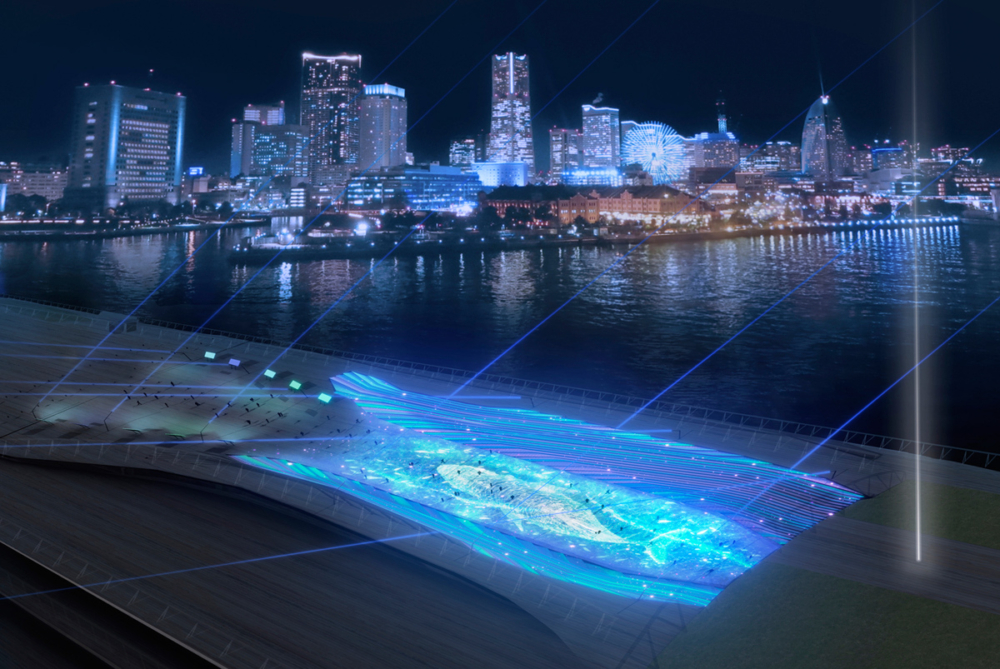 音樂演奏結合各種燈光及投影的夜間燈光騷!