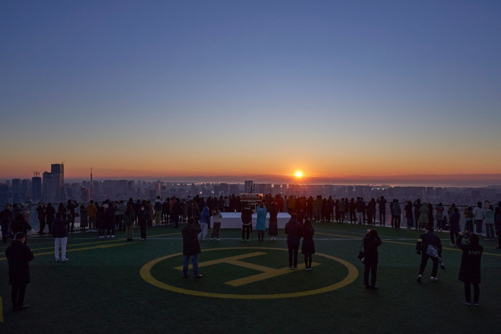 在澀谷最高點~SHIBUYA SKY展望台迎接元旦第一個日出!