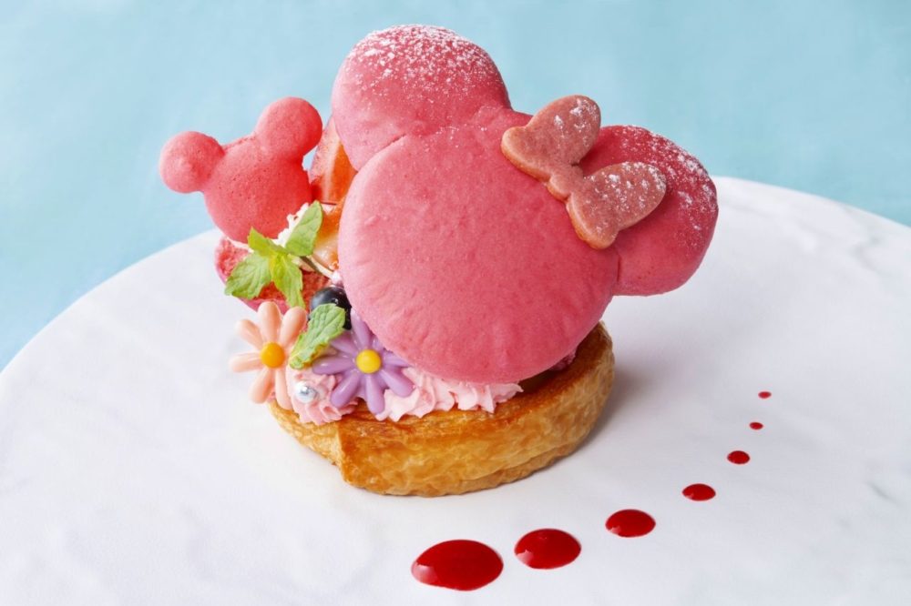 米妮頭造型的甜點！