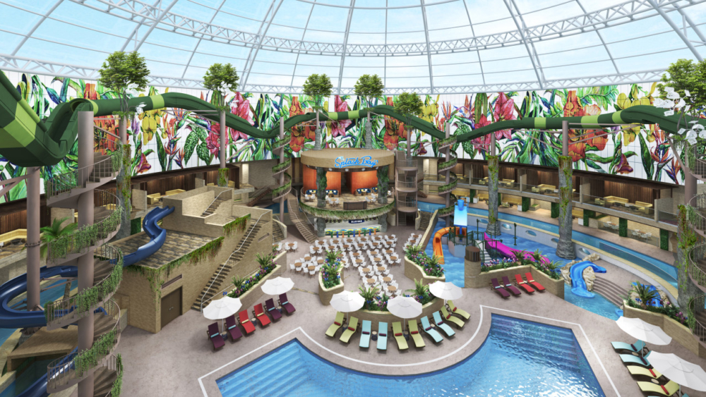 水上樂園設有各式各樣的娛樂項目及設施，包括漂流河、水上滑梯、兒童玩樂區、豪華Splash小屋、Splash酒吧、池畔酒吧及DJ舞台等～