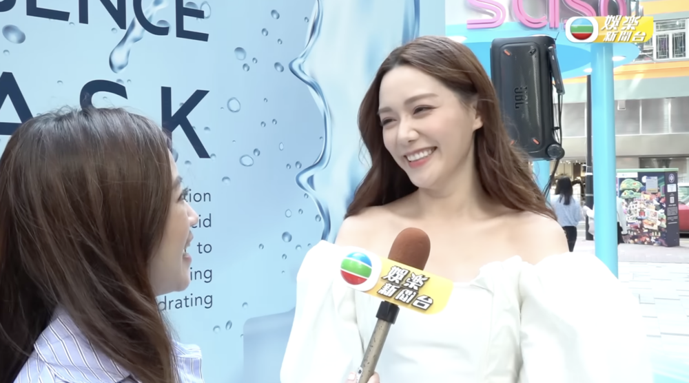 準人妻湯洛雯（靚湯）今日出席活動，分享咗婚禮籌備事宜