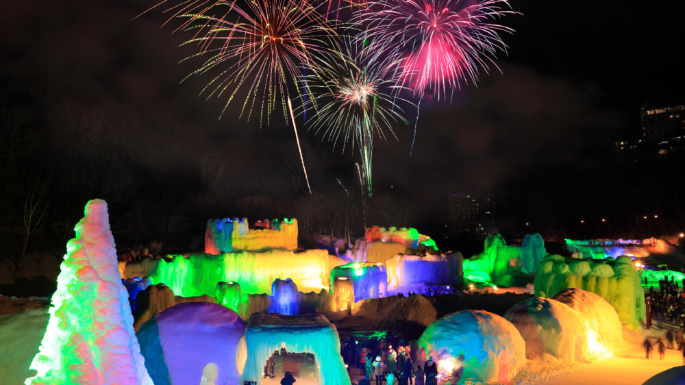 「層雲峽冰瀑祭」不但係北海道三大雪祭之一，同時亦係日本夜景遺產之一！