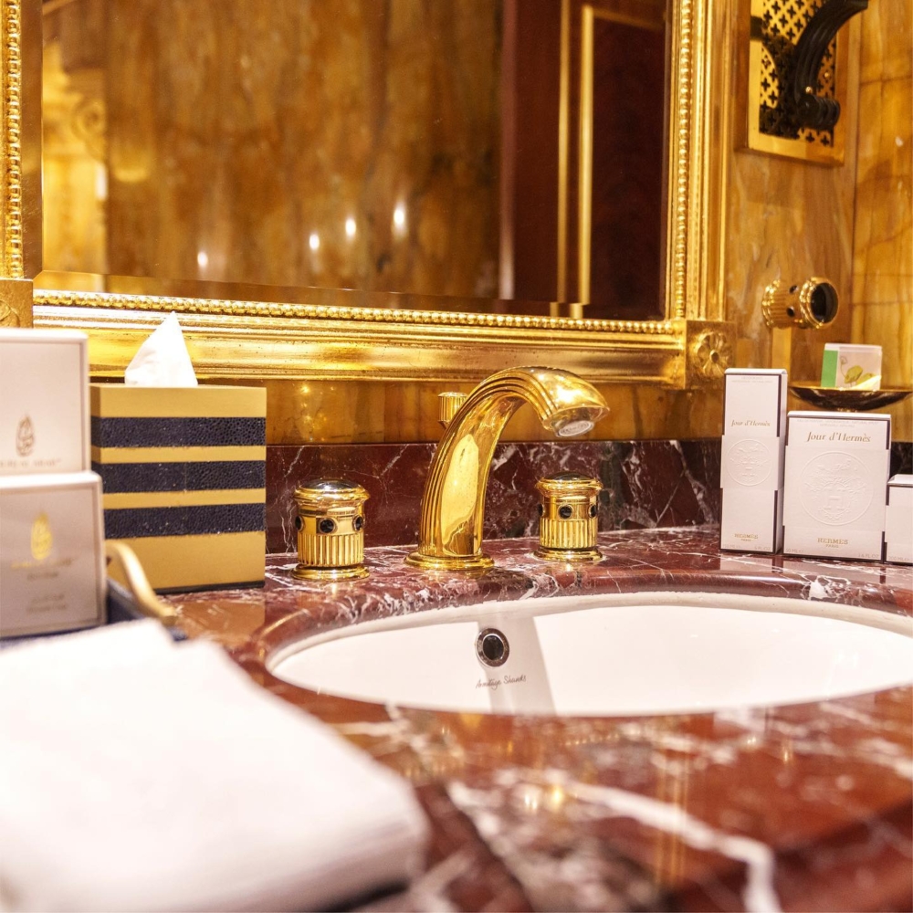 房間內用品均為世界頂級奢侈品牌