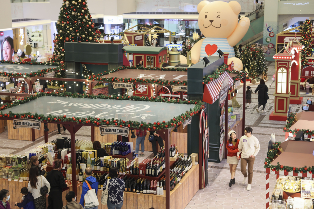 東港城歐洲聖誕小鎮。