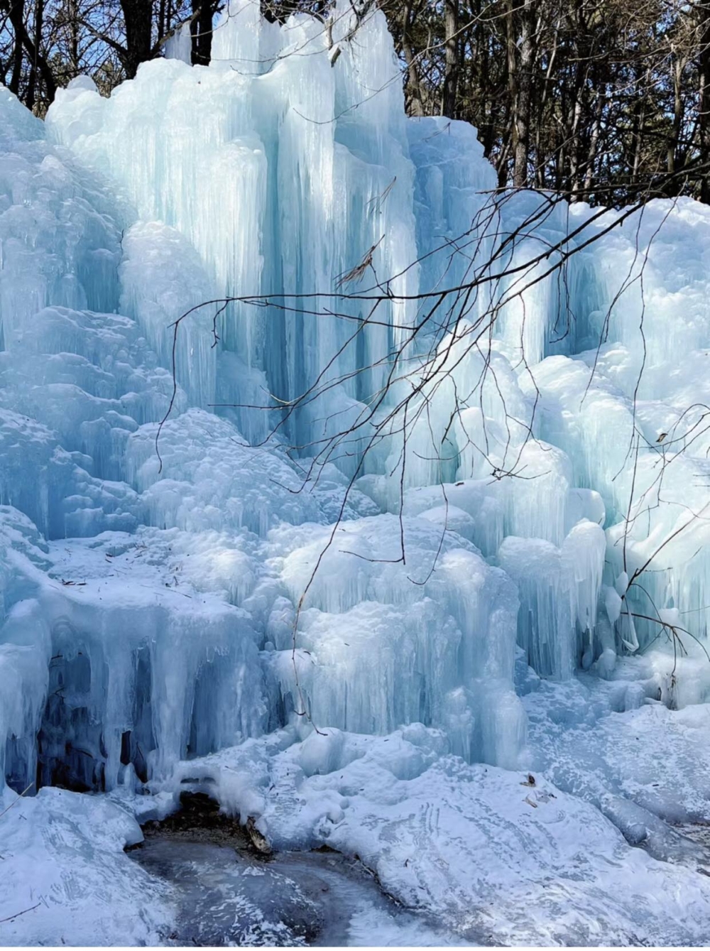 Dally on cafe可以一睹超震撼的冬季限定冰雪瀑布！