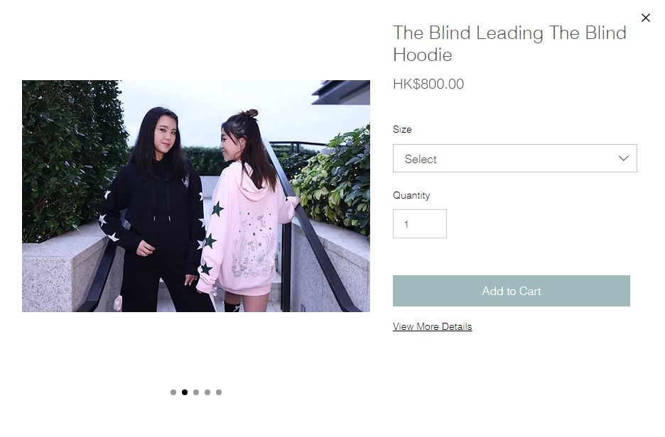 單是一件連帽衛衣已售800元