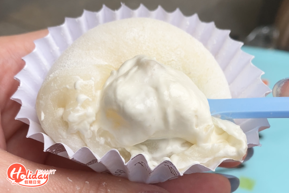 豆乳奶酪味略嫌過甜。