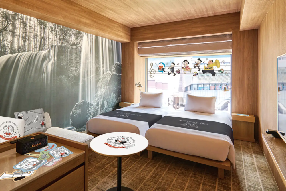 福岡中洲館多啦A夢主題套房。