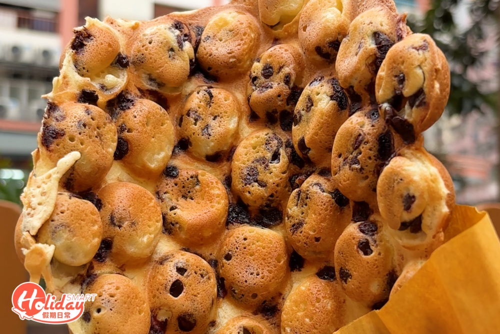 雞蛋仔每一粒都夾有朱古力。