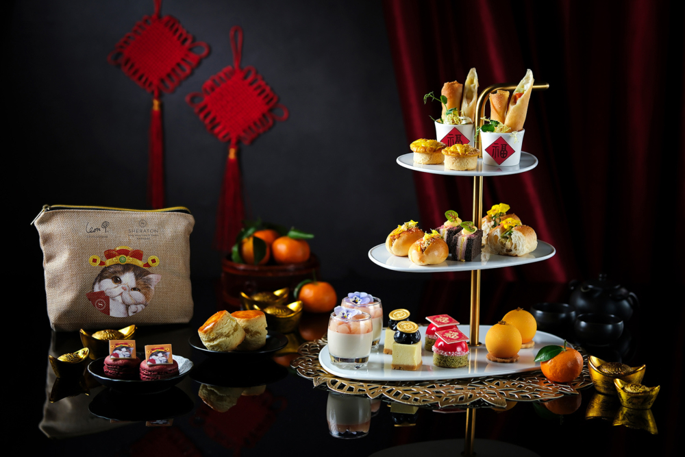 托腮貓Gloomie喜迎福至新春賀年下午茶。