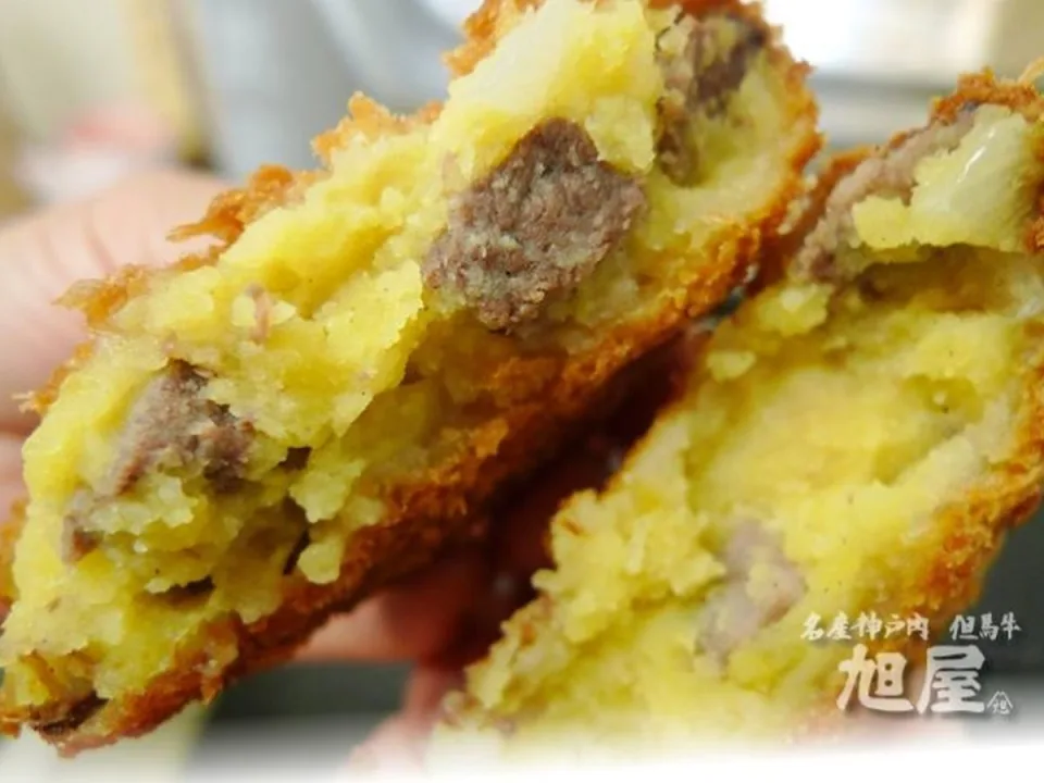 光一塊可樂餅裡面牛肉就價值約400日圓(越21.1港元)