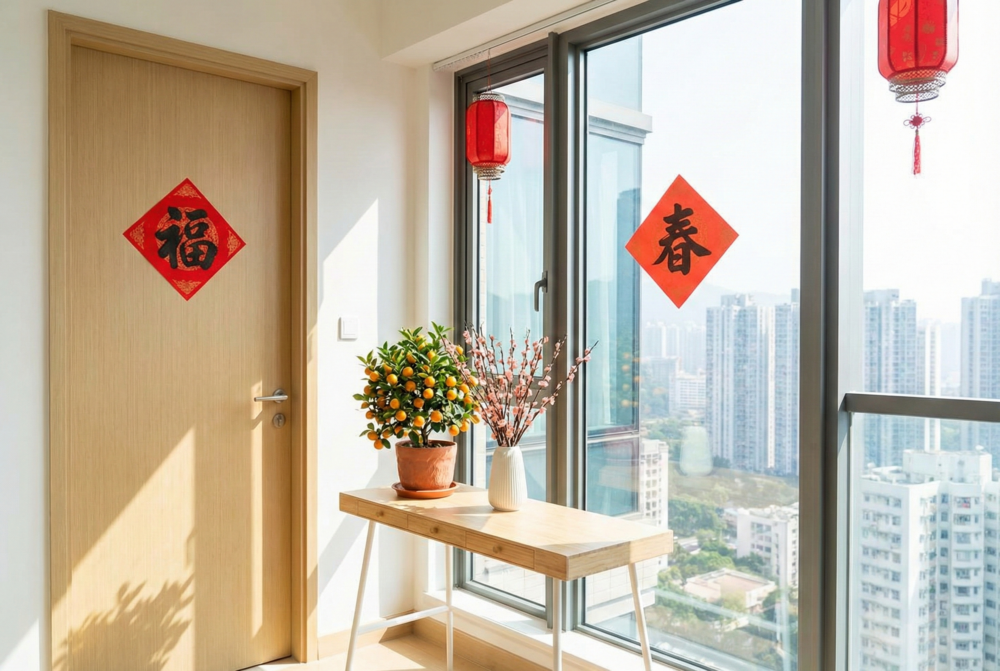 大門口的「福」與「財」字務必正貼,才能迎福納財;「滿」字可貼在米桶或雪櫃上象徵豐收,但切勿貼在廁所或垃圾桶。