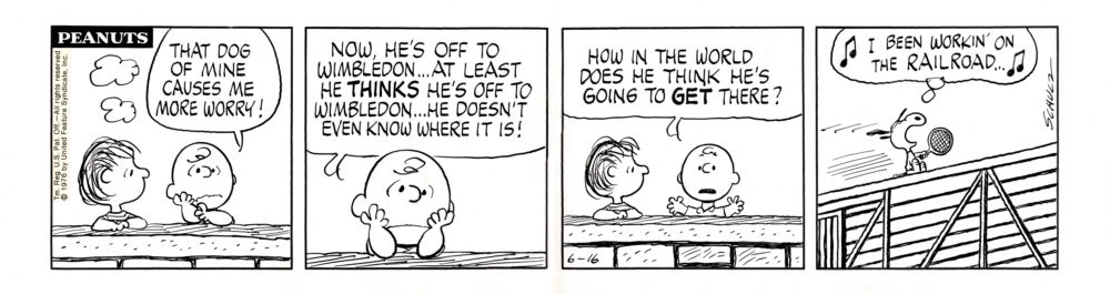 「Snoopy前往溫布頓」主題。