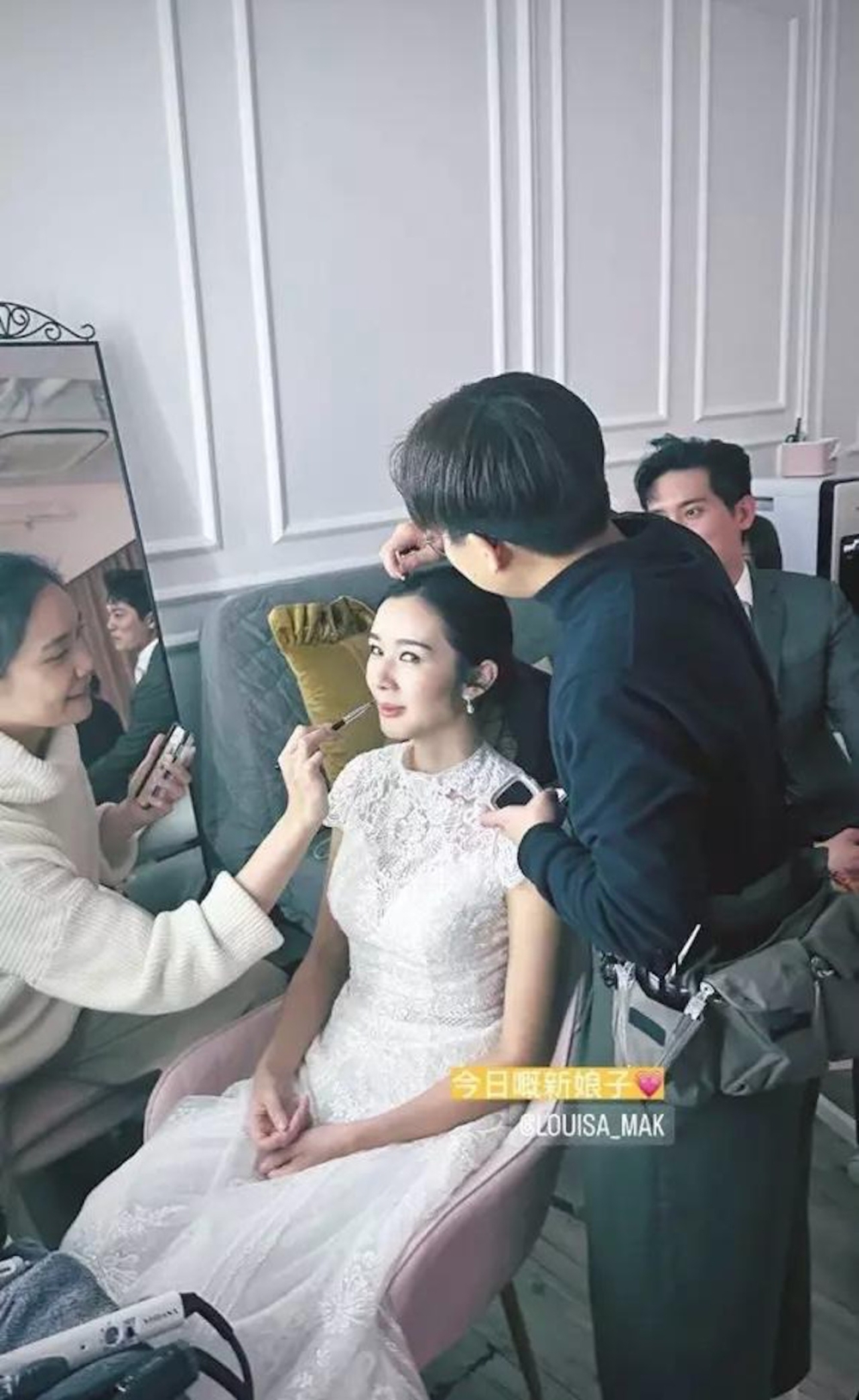 昨日（25日）有婚禮攝影師在IG Story疑似上傳麥明詩婚照