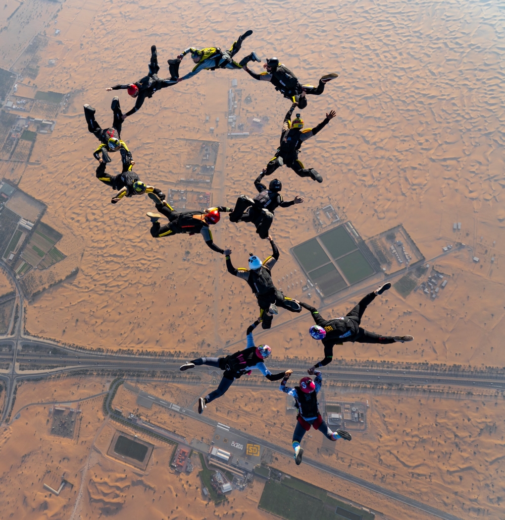 阿拉伯沙漠亦跳傘嘅熱門地