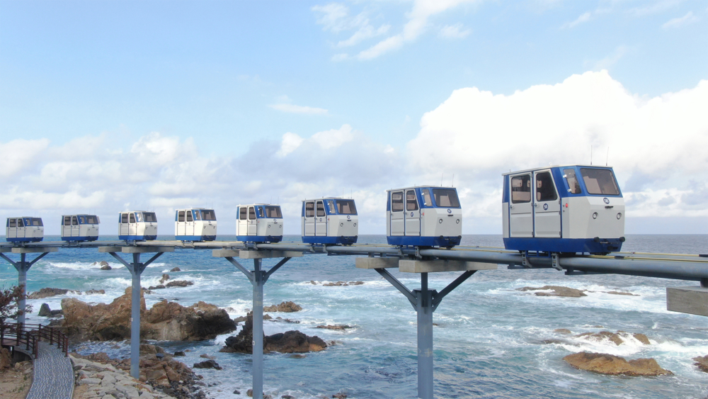 韓國不止釜山有海岸列車，慶尚北道蔚珍郡同樣可以搭得到！