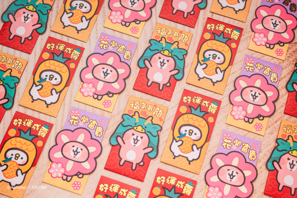 MOSTown x Kanahei’s Small animals 別注版利是封套裝。
