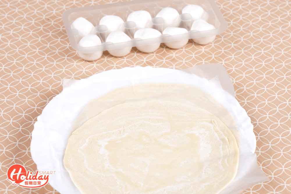 準備好酥皮和湯圓