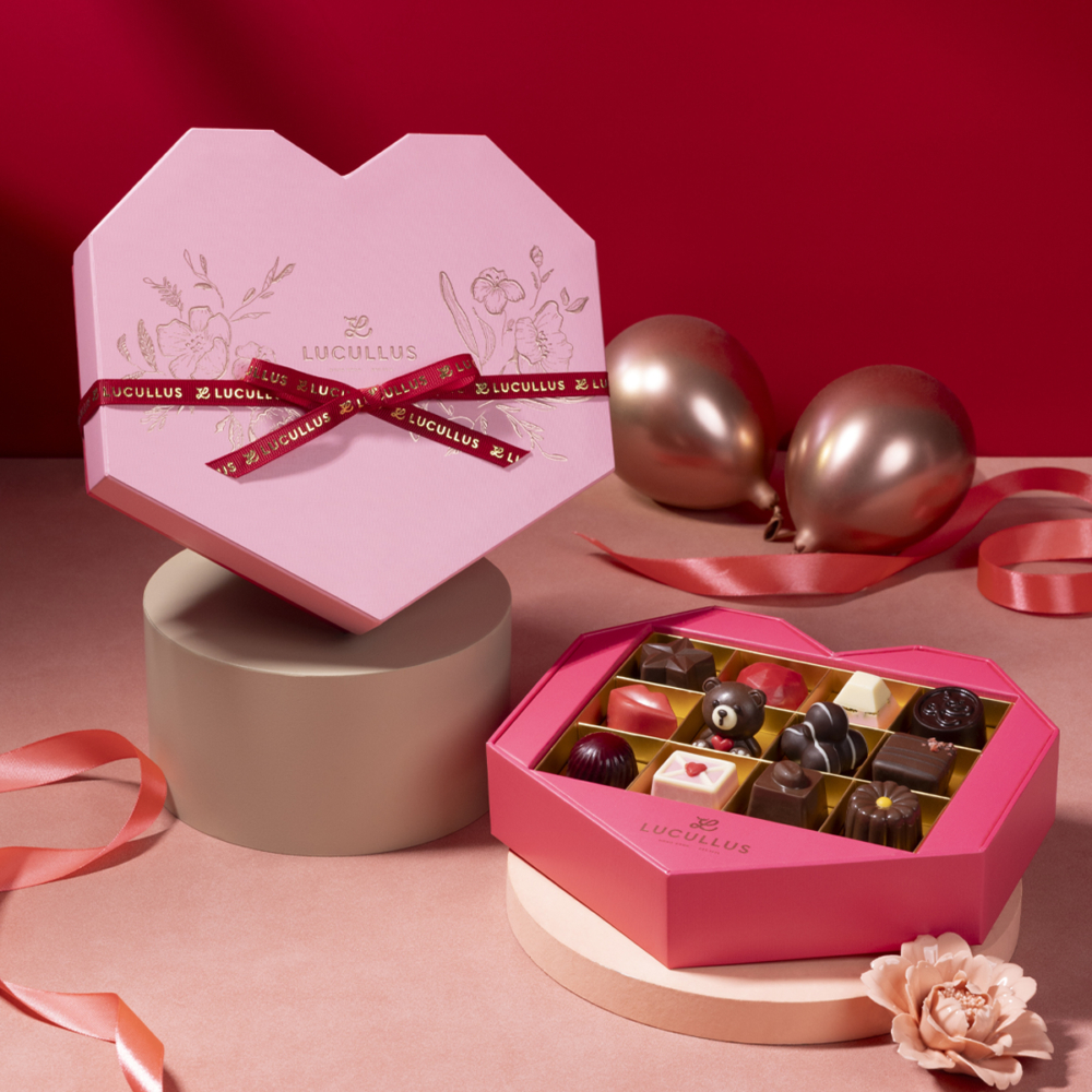 花漾心弦朱古力禮盒（12件裝）。