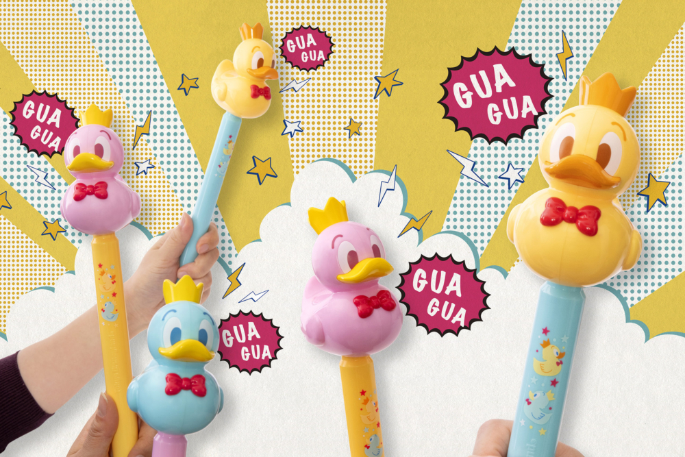 搖晃就會發出呱呱聲響的超萌鴨子玩具！