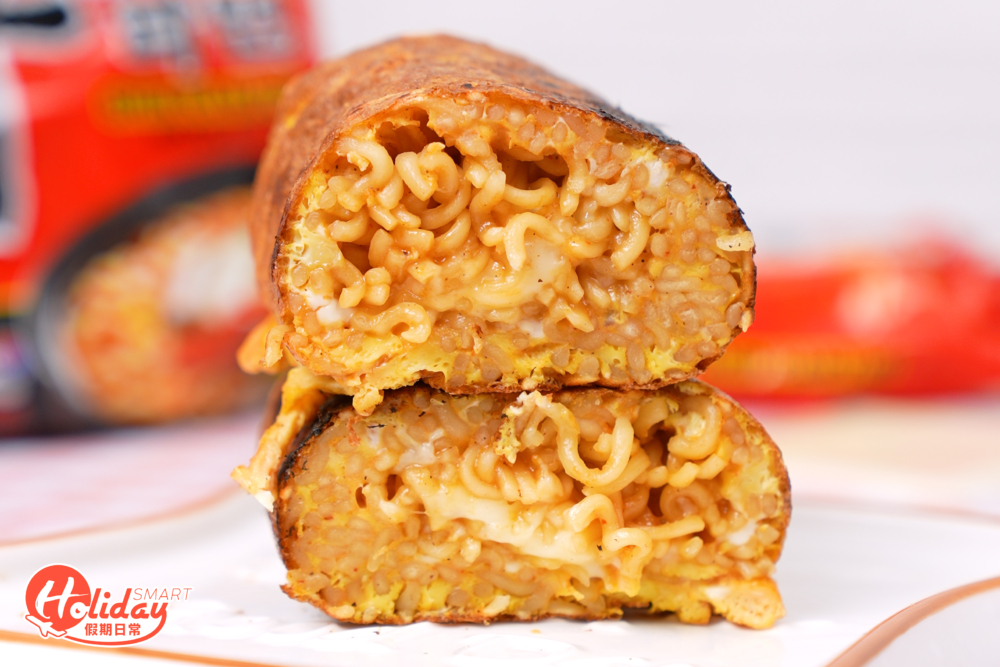 辛辣麵芝士蛋卷簡單4部就做到，想食香辣又刺激的蛋卷的話，一定要試一試！