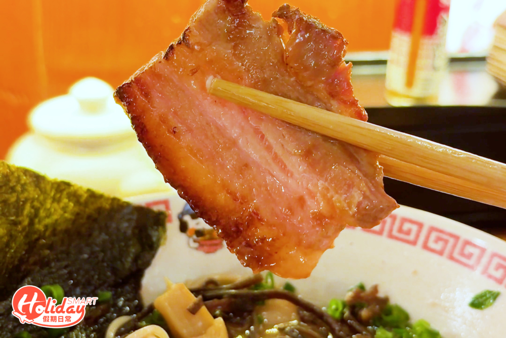 叉燒肥瘦相間,肉汁超多。